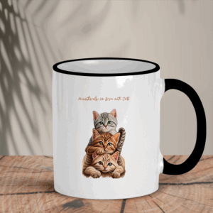 Δίχρωμη Κούπα | Pawsitively in love with cats