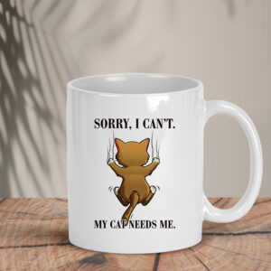 Λευκή Κούπα | My cat needs me