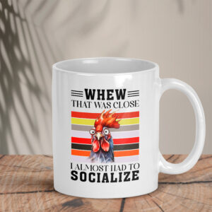 Λευκή Κούπα | That was close. I almost had to socialize