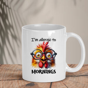 Λευκή Κούπα | I am allergic to mornings