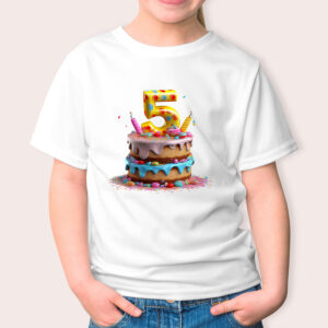 Παιδικό Μπλουζάκι | Happy Birthday 5 years