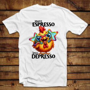 Μπλουζάκι unisex | More espresso Less depresso