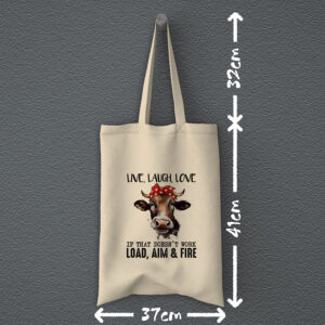 Οικολογική Υφασμάτινη Τσάντα | Live, Laugh, Love