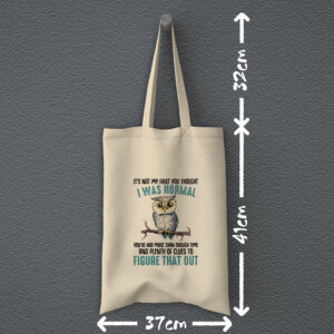 Οικολογική Υφασμάτινη Τσάντα | It's not my fault you thought I was normal