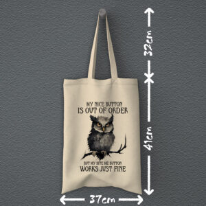 Οικολογική Υφασμάτινη Τσάντα | My nice button is out of order