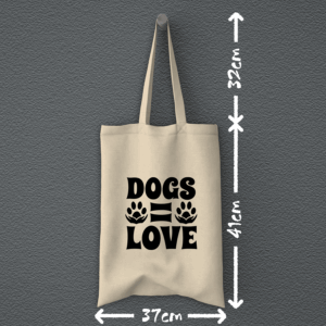 Υφασμάτινη τσάντα | Dogs = Love