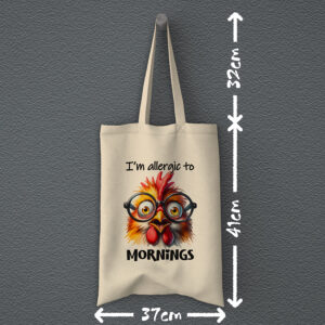 Οικολογική Υφασμάτινη Τσάντα | I am allergic to mornings