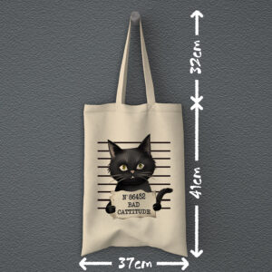 Οικολογική Υφασμάτινη Τσάντα | Bad cattitude