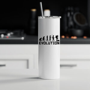 Ποτήρι θερμός μεταλλικό με καλαμάκι | Evolution