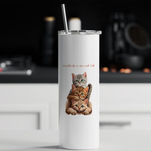Tumbler θερμός | Pawsitively in love with cats