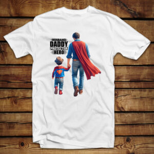 Μπλουζάκι unisex | Husband Daddy Hero