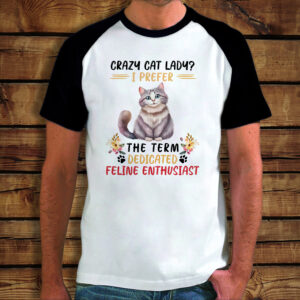 Baseball Μπλουζάκι | Crazy Cat Lady