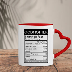 Δίχρωμη Κούπα Καρδιά  | Godmother Nutrition fact
