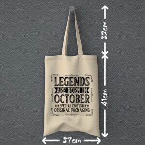Υφασμάτινη Τσάντα | Legends are born in October