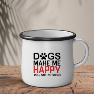 Εμαγιέ Κούπα | Dogs make me happy