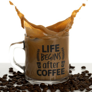 Γυάλινη Κούπα | Life begins after Coffee