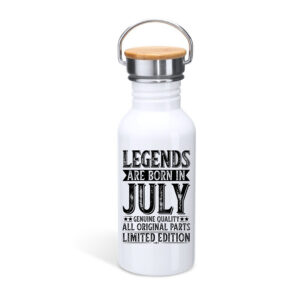 Μπουκάλι με καπάκι μπαμπού 650ml | Legends are born in July