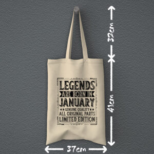 Υφασμάτινη Τσάντα | Legends are born in January