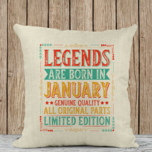 Διακοσμητικό Μαξιλάρι | Legends are born in January