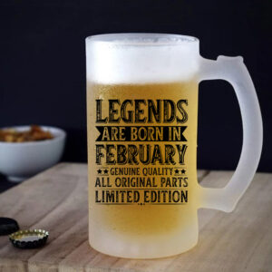 Ποτήρι μπίρας | Legends are born in February