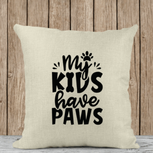 Μαξιλάρι Λινό | My kids have paws