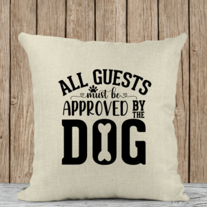 Μαξιλάρι Λινό | All guests must be approved by the dog