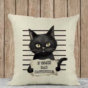 Μαξιλάρι Λινό | Bad cattitude