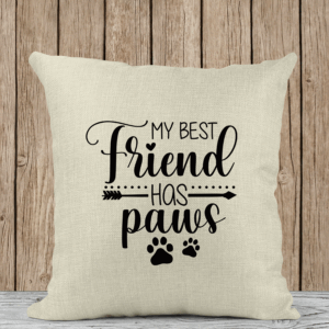 Μαξιλάρι Λινό | My best friend has paws