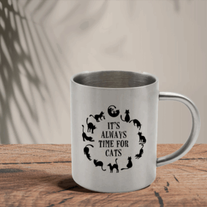 Mεταλλική Κούπα | It's always time for cats