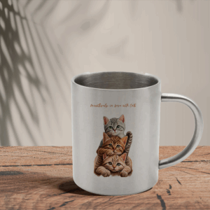 Mεταλλική Κούπα | Pawsitively in love with cats