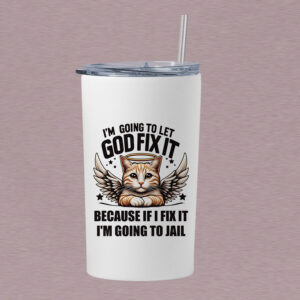 Τumbler θερμός 360ml | I'm going to let God fix it 2