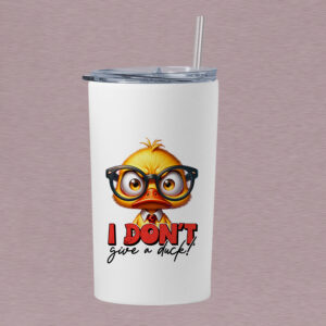 Τumbler θερμός 360ml | I don't give a duck