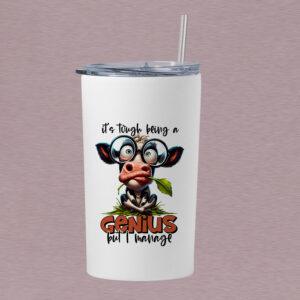 Τumbler θερμός 360ml | It's tough being a genius