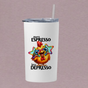 Tumbler θερμός 360ml | More espresso Less depresso