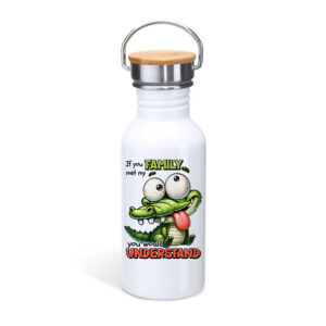 Μπουκάλι με καπάκι μπαμπού | If you met my family you would understand