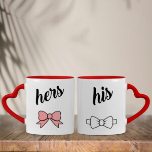 Σετ Κούπες Καρδιά | His & Hers