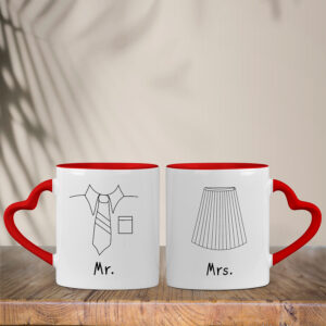 Σετ Κούπες Καρδιά | Mr. & Mrs.