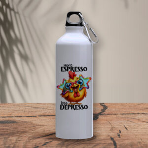 Μεταλλικό μπουκάλι 800 ml | More espresso Less depresso