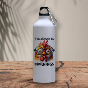 Μεταλλικό μπουκάλι 800 ml | I am allergic to mornings