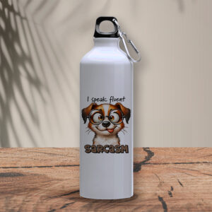 Μεταλλικό μπουκάλι 800 ml | I speak fluent sarcasm