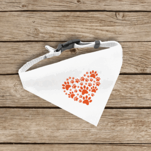 Μπαντάνα για Ζωάκια | Paw heart