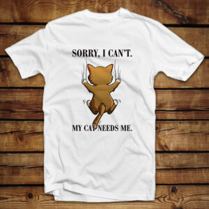 Μπλουζάκι Unisex | My cat needs me