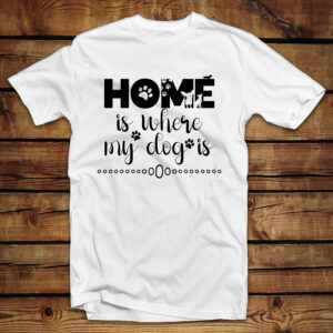 Unisex μπλουζάκι | Home is where my dog is