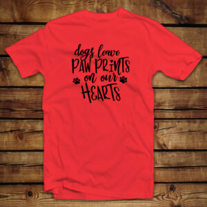 Unisex μπλουζάκι | Dogs leave paw prints on our hearts
