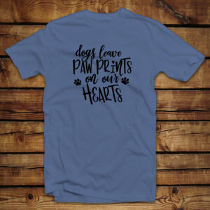 Unisex μπλουζάκι | Dogs leave paw prints on our hearts