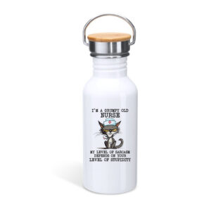 Μπουκάλι με καπάκι μπαμπού | I'm a grumpy old nurse