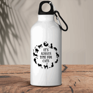 Μεταλλικό μπουκάλι θερμό 600 ml | It's always time for cats