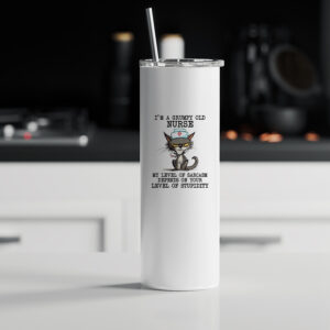 Tumbler θερμός | I'm a grumpy old nurse