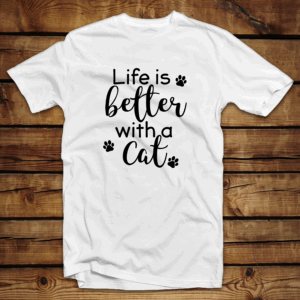 Unisex μπλουζάκι | Life is better with a cat