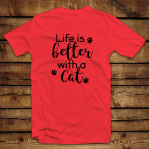 Unisex μπλουζάκι | Life is better with a cat